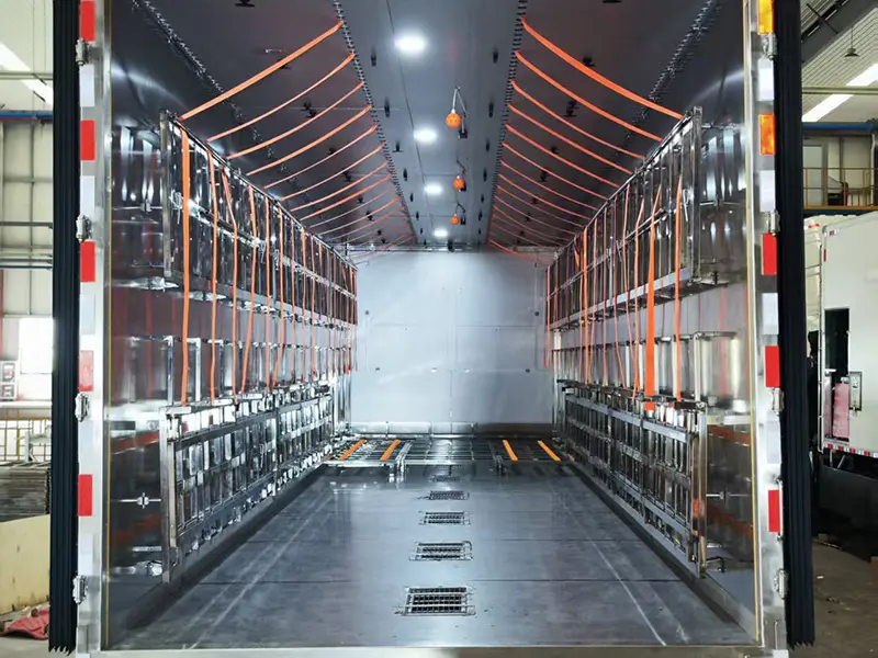 GoldBees Day-old ChickLayer Transport Truck---‌Fully Enclosed Automated Logistics (14)