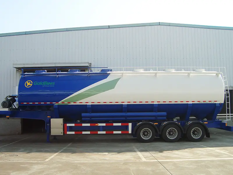 GoldBees ElectricHydraulic Auger Conveyor Bulk Feed Transport Semi-Trailer (6)