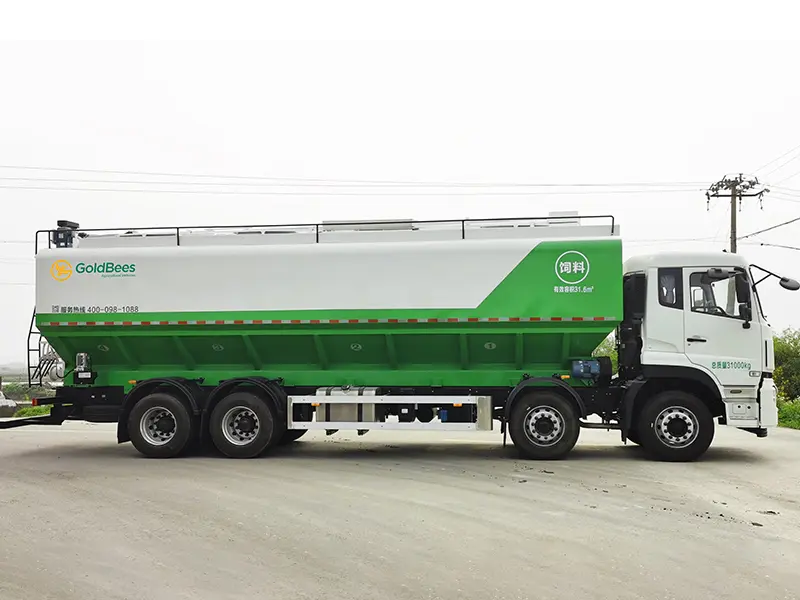 GoldBees ElectricHydraulic Auger Bulk Feed Transport Truck (9)
