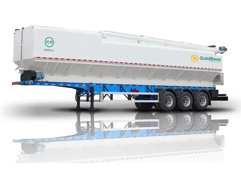 GoldBees ElectricHydraulic Auger Conveyor Bulk Feed Transport Semi-Trailer (8)